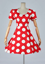 ディズニー　エントランス　ミニーマウス　コスプレ衣装